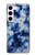 S3439 Fabric Indigo Tie Dye Case For Samsung Galaxy S23