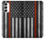 S3472 Firefighter Thin Red Line Flag Case For Samsung Galaxy S23