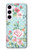 S3494 Vintage Rose Polka Dot Case For Samsung Galaxy S23