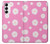 S3500 Pink Floral Pattern Case For Samsung Galaxy S23