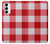 S3535 Red Gingham Case For Samsung Galaxy S23