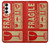 S3552 Vintage Fragile Label Art Case For Samsung Galaxy S23