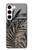 S3692 Gray Black Palm Leaves Case For Samsung Galaxy S23