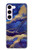 S3906 Navy Blue Purple Marble Case For Samsung Galaxy S23