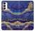 S3906 Navy Blue Purple Marble Case For Samsung Galaxy S23