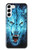 S0752 Blue Fire Grim Wolf Case For Samsung Galaxy S23 Plus