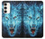 S0752 Blue Fire Grim Wolf Case For Samsung Galaxy S23 Plus