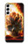 S0863 Hell Fire Skull Case For Samsung Galaxy S23 Plus