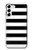 S1596 Black and White Striped Case For Samsung Galaxy S23 Plus