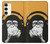 S2324 Funny Monkey with Headphone Pop Music Case For Samsung Galaxy S23 Plus