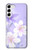 S2361 Purple White Flowers Case For Samsung Galaxy S23 Plus