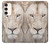 S2399 White Lion Face Case For Samsung Galaxy S23 Plus
