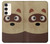 S2825 Cute Cartoon Raccoon Case For Samsung Galaxy S23 Plus