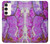 S2907 Purple Turquoise Stone Case For Samsung Galaxy S23 Plus