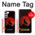 S2955 Wolf Howling Red Moon Case For Samsung Galaxy S23 Plus