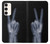 S3101 X-ray Peace Sign Fingers Case For Samsung Galaxy S23 Plus