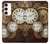 S3172 Gold Clock Live Case For Samsung Galaxy S23 Plus