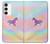 S3203 Rainbow Unicorn Case For Samsung Galaxy S23 Plus