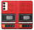 S3204 Red Cassette Recorder Graphic Case For Samsung Galaxy S23 Plus