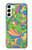 S3273 Flower Line Art Pattern Case For Samsung Galaxy S23 Plus