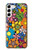 S3281 Colorful Hippie Flowers Pattern Case For Samsung Galaxy S23 Plus