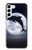 S3510 Dolphin Moon Night Case For Samsung Galaxy S23 Plus