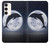 S3510 Dolphin Moon Night Case For Samsung Galaxy S23 Plus