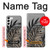 S3692 Gray Black Palm Leaves Case For Samsung Galaxy S23 Plus