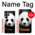 S1072 Panda Bear Case For Samsung Galaxy S23 Ultra