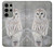 S1566 Snowy Owl White Owl Case For Samsung Galaxy S23 Ultra