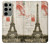 S2108 Eiffel Tower Paris Postcard Case For Samsung Galaxy S23 Ultra