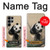 S2210 Panda Fluffy Art Painting Case For Samsung Galaxy S23 Ultra