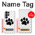 S2355 Paw Foot Print Case For Samsung Galaxy S23 Ultra