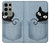 S2641 Pocket Black Cat Case For Samsung Galaxy S23 Ultra