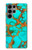 S2688 Aqua Copper Turquoise Gemstone Graphic Case For Samsung Galaxy S23 Ultra