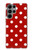 S2951 Red Polka Dots Case For Samsung Galaxy S23 Ultra