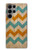 S3033 Vintage Wood Chevron Graphic Printed Case For Samsung Galaxy S23 Ultra