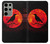 S3328 Crow Red Moon Case For Samsung Galaxy S23 Ultra