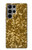 S3388 Gold Glitter Graphic Print Case For Samsung Galaxy S23 Ultra