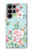 S3494 Vintage Rose Polka Dot Case For Samsung Galaxy S23 Ultra