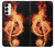 S0493 Music Note Burn Case For Samsung Galaxy A14 5G
