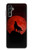 S2955 Wolf Howling Red Moon Case For Samsung Galaxy A14 5G