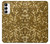 S3388 Gold Glitter Graphic Print Case For Samsung Galaxy A14 5G