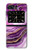 S3896 Purple Marble Gold Streaks Case For Motorola Moto Razr 2022