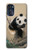 S2210 Panda Fluffy Art Painting Case For Motorola Moto G 5G (2023)