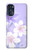 S2361 Purple White Flowers Case For Motorola Moto G 5G (2023)