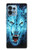 S0752 Blue Fire Grim Wolf Case For Motorola Edge+ (2023), X40, X40 Pro, Edge 40 Pro