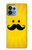 S1145 Yellow Mustache Sun Case For Motorola Edge+ (2023), X40, X40 Pro, Edge 40 Pro