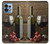 S1316 Grapes Bottle and Glass of Red Wine Case For Motorola Edge+ (2023), X40, X40 Pro, Edge 40 Pro