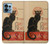 S2739 Chat Noir Black Cat Vintage Case For Motorola Edge+ (2023), X40, X40 Pro, Edge 40 Pro